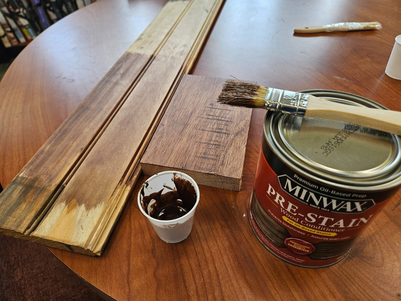 Custom stain color matching and wood stain samples in Baton Rouge